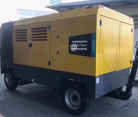 Желтый портативный компрессор V1200 Цифровой дисплей Автоматическое отключение для тяжелых применений