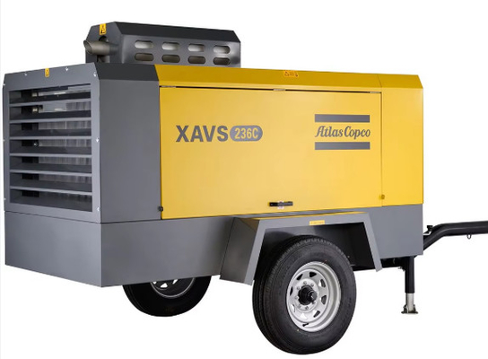 Среднеразмерный портативный воздушный компрессор Atlas Copco XAVS236C для различных и разумных соотношений давления и объема газа