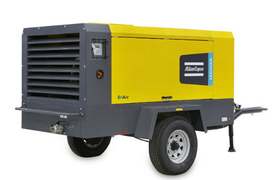 Портативный компрессор Atlas Copco XAXS600E с электрическим приводом для максимальной производительности