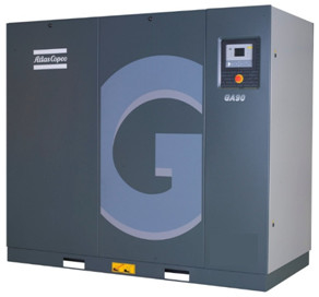 Масляный впрыскивающий Atlas винтовый воздушный компрессор GA 45 Vsd 45kw Алюминиевый сплав
